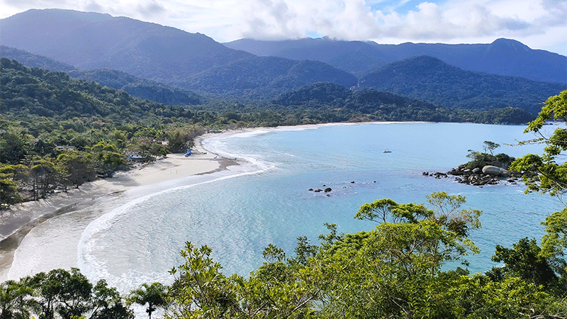 Praia de Castelhanos em Ilhabela um verdadeiro paraiso